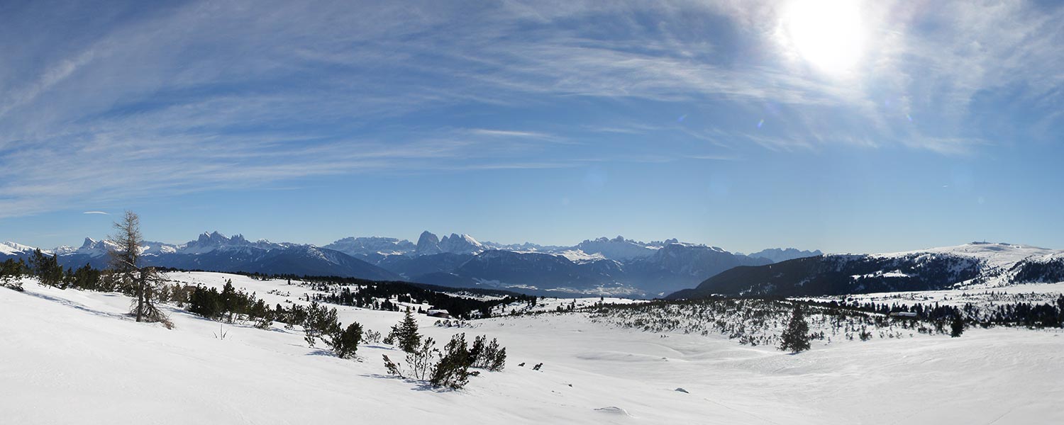 L’Alpe di Villandro in inverno – rigenerazione e panorama montano